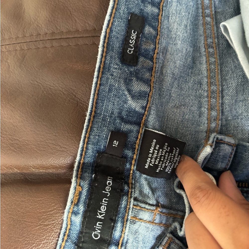 Calvin Klein classic straight leg jeans size 12